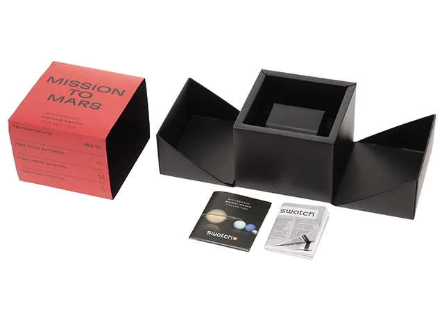 SWATCH スウォッチ MISSION TO MARS オメガコラボ　S033R100　ホワイト　バイオセラミック　ユニセックス　クォーツ2148103738913【432】