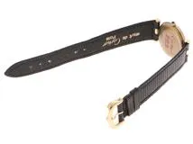 Cartier　カルティエ　時計　マストヴァンドーム　84977913　クォーツ　レディース　SV/革　ブラック　2148103739392【207】