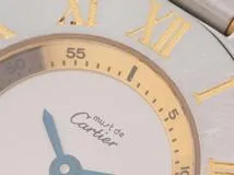 Cartier 　カルティエ　  マスト21 　　ヴァンティアンSM　　シルバー文字盤 　　ステンレススチール/ゴールドメッキ 　　W10073R6 　クオーツ　　レディース　　【436】　　2148103739415