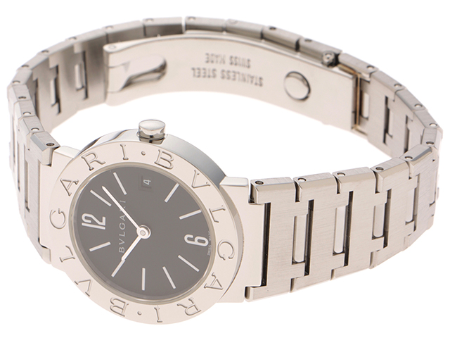 BVLGARI　ブルガリ  ブルガリブルガリ　BB26SSD　ブラック文字盤　 SS　　クォーツ　　レディース　【436】　2148103739491