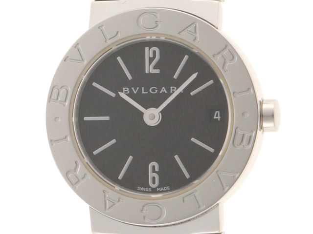 BVLGARI　ブルガリ　ブルガリ　ブルガリ　BB23SS　ブラック文字盤　SS　レディース腕時計【207】2148103739545