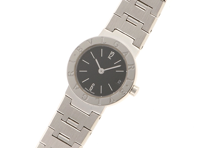 BVLGARI　ブルガリ　時計　ブルガリブルガリ　BB23SSD　ブラック文字盤　ステンレススチール　クォーツ　レディース