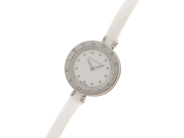 BVLGARI　ブルガリ　B-zero1　BZ23SC　腕時計　ホワイト文字盤　クオーツ　セラミック/ステンレススチール　レディース　2148103740008　【205】