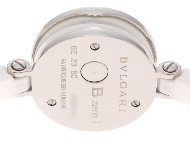 BVLGARI　ブルガリ　B-zero1　BZ23SC　腕時計　ホワイト文字盤　クオーツ　セラミック/ステンレススチール　レディース　2148103740008　【205】