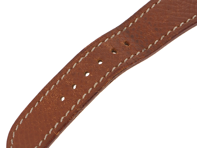 HERMES エルメス 腕時計 クォーツ メドール ゴールドメッキ/革Ⓧ ME1.201 2148103740312【437】