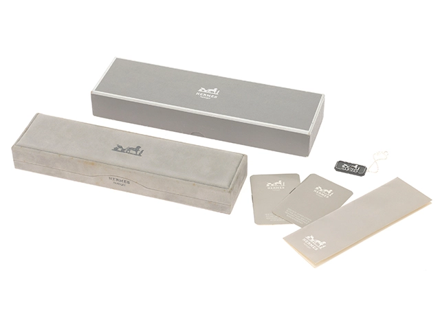 HERMES エルメス アルソー アイボリー文字盤 GP/SS/革 レディース腕時計【207】2148103740350