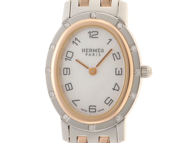 HERMES エルメス クリッパーオーバル コンビ CO1.222【431