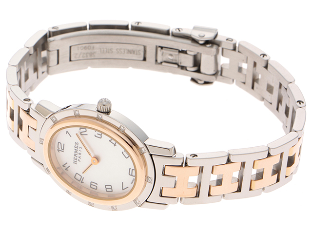 HERMES エルメス クリッパーオーバル コンビ CO1.222【431