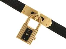 エルメス HERMES ケリーウォッチ KE1.201 ブラック文字盤 【436  