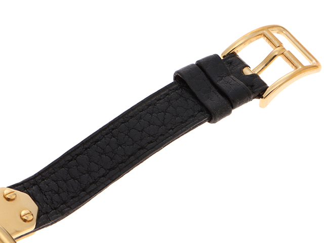 T656 専用エルメス ケリー KE1.201 黒文字盤×黒ベルト クォーツ  