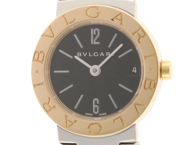 BVLGARI ブルガリ レディース クオーツ ブルガリ ブルガリ BB23SGD ブラック文字盤 K18YG/SS【472】HK  の購入なら「質」の大黒屋（公式）