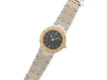 BVLGARI ブルガリ　レディース クオーツ　ブルガリ ブルガリ BB23SGD　ブラック文字盤 K18YG/SS【472】HK