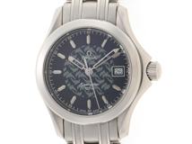 OMEGA オメガ シーマスター ジャックマイヨール1997 1000本限定 2580.80 SS ステンレススチール ブルー クォーツ 【460】2148103741098