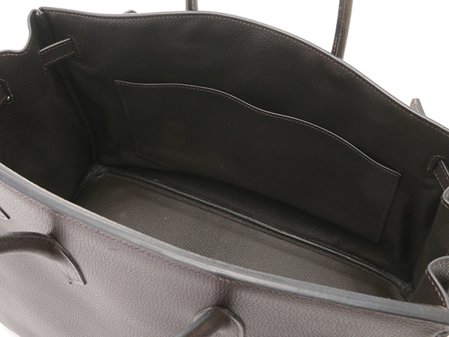 HERMES エルメス ハンドバッグ バーキン35 エベヌ ヴァッシュリエジェ シルバー金具 □J刻印 2148103741142【430】