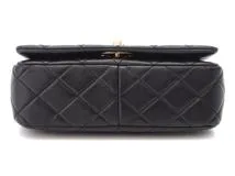 CHANEL シャネル マトラッセ フルフラップ ターンロック チェーンショルダー ショルダーバッグ カーフ ホワイト ゴールド金具【434】  の購入なら「質」の大黒屋（公式）