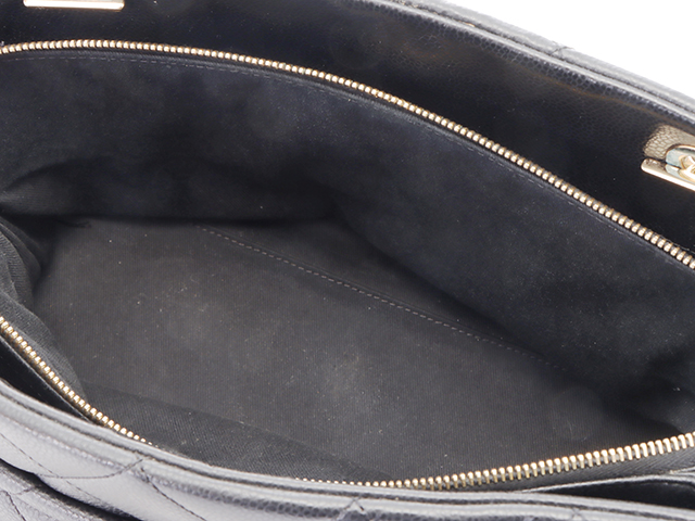 CHANEL シャネル ココマーク マトラッセ チェーンショルダートートバッグ ブラック/GP A67294【430】2148103741302