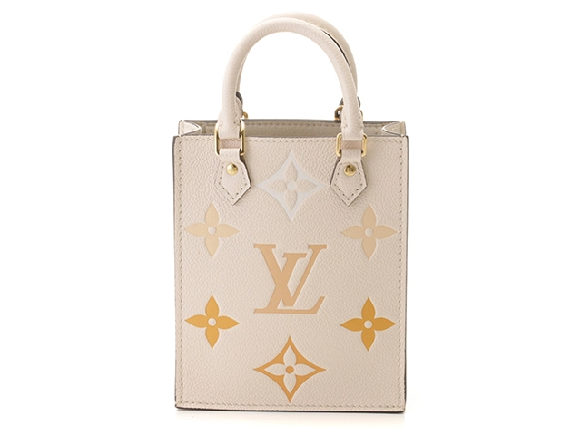 Louis Vuitton ルイ・ヴィトン プティット・サックプラ M80449 モノグラム・アンプラント  クレームサフラン【430】2148103742262 の購入なら「質」の大黒屋（公式）