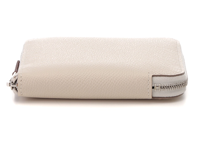 Hermès　エルメス　コインケース　アザップコンパクト　シルクイン　クレ／ＳＶ　刻印B（2023年頃）2148103743368【437】