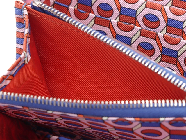 HERMES エルメス　アザップコンパクト　シルクイン　モーヴシルベストル/SV 財布 ピンク  2148103743511【434】