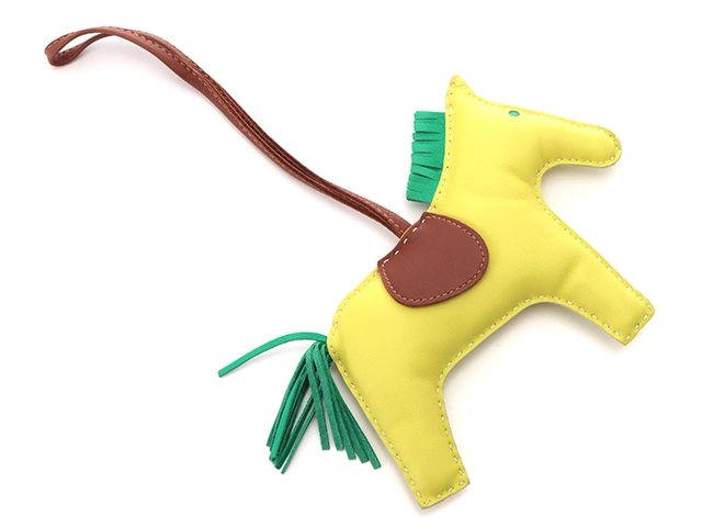 HERMES エルメス 小物 バッグチャーム ロデオチャームGM ライム ミント フォーブ アニョーミロ 2148103743788【430】】