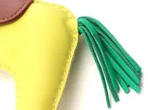 HERMES エルメス 小物 バッグチャーム ロデオチャームGM ライム ミント フォーブ アニョーミロ 2148103743788【430】】