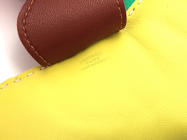 HERMES エルメス 小物 バッグチャーム ロデオチャームGM ライム ミント フォーブ アニョーミロ 2148103743788【430】】