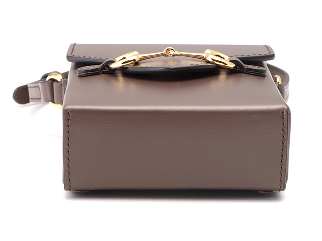GUCCI　グッチ　ホースビット 1955 ミニバッグ　ダークブラウン　レザー　625615【431】2148103744662