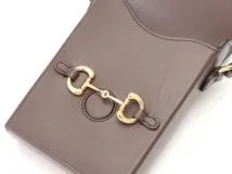 GUCCI　グッチ　ホースビット 1955 ミニバッグ　ダークブラウン　レザー　625615【431】2148103744662