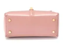 CELINE セリーヌ セーズ スモール ピンクベージュ レザー