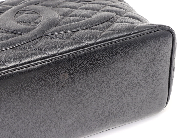 CHANEL シャネル 復刻トート ブラック SV キャビア A01804【431】2148103747182
