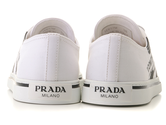 ★PRADA / プラダ★ スニーカー 1E617M PRADA プラダ スニーカー レディース38 ホワイト/ブラック