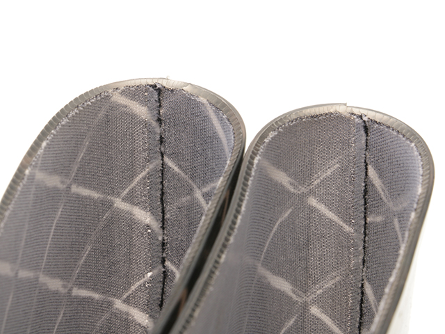 CHANEL　シャネル　マトラッセ柄レインブーツ　レディース36　ブラック/ホワイト　ラバー　2148103748455　【432】