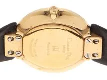 Dior ディオール 腕時計 バギラ GP/革 ブラック D46-153 クォーツ レディース 2148103748981 【200】