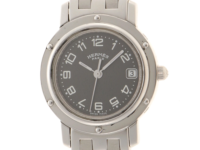 HERMES エルメス クリッパー CL4.210 SS レディース クォーツ