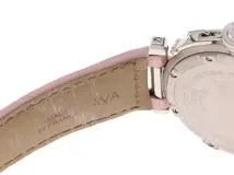 Cartier　カルティエ　パシャC・2005年クリスマス限定　W3108299　SS/レザー　女性用自動巻時計【473】