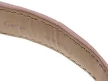 Cartier　カルティエ　パシャC・2005年クリスマス限定　W3108299　SS/レザー　女性用自動巻時計【473】