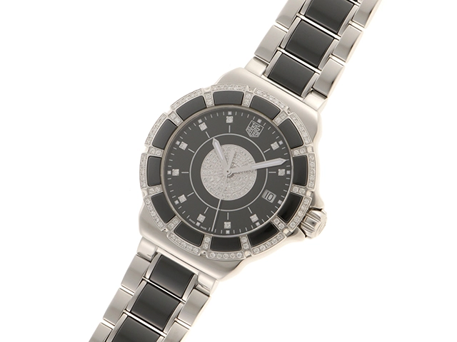 TAG HEUER　タグ・ホイヤー　2018年ギャランティー　フォーミュラ1　WAH1219.BA0859　クォーツ　ステンレススチール/セラミック　ダイヤモンド　 ブラック　200m防水　参考定価：643500　【432】　2148103750830