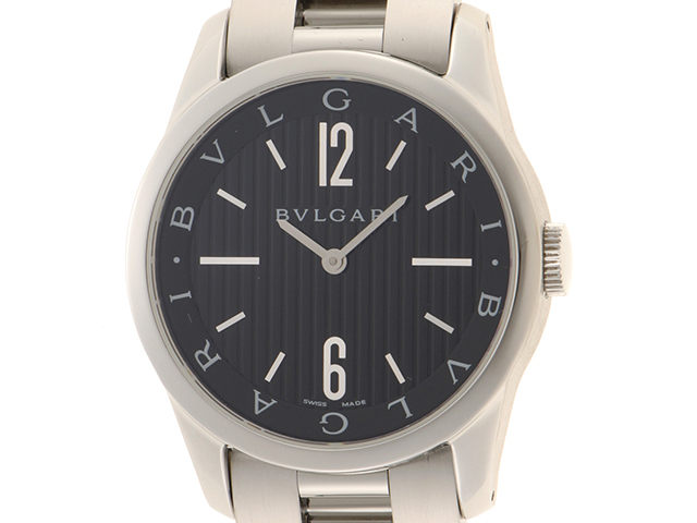 BVLGARI ブルガリ 腕時計 BVLGARI ブルガリ 腕時計 ソロテンポ ST37S ブラック メンズ