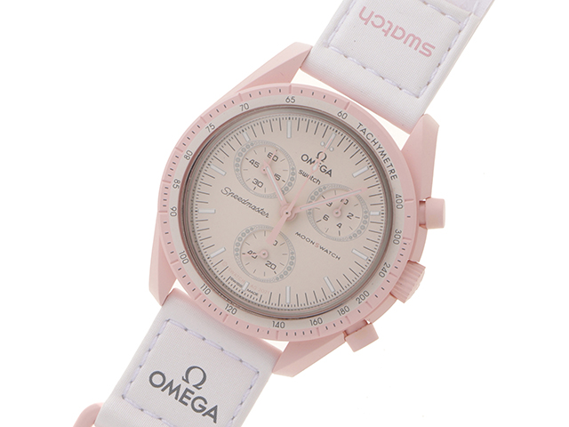 swatch スウォッチ×OMEGA オメガ MOONSWATCH MISSION TO VENUS SO33P100 バイオセラミック  ピンク/ホワイト クォーツ 【460】2148103751455 の購入なら「質」の大黒屋（公式）