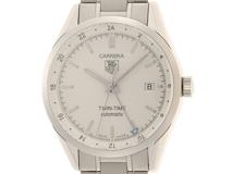 TAG HEUER 　　タグ･ホイヤー　 　カレラ 　　ツインタイム 　　ホワイト文字盤 　　ステンレススチール　　 メンズ 　　自動巻き 　　WV2116-0