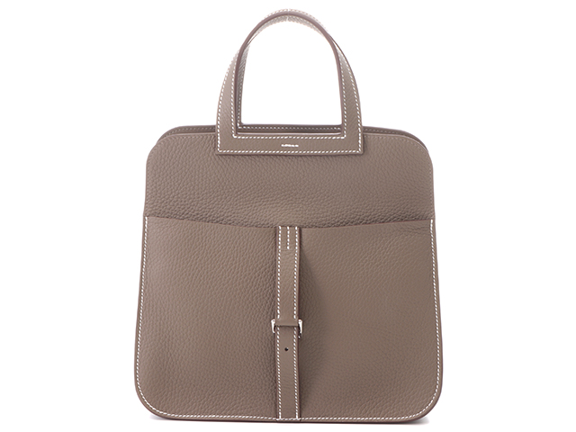 HERMES エルメス アルザン25 ショルダーバッグ エトゥープ W刻