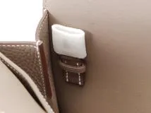 HERMES エルメス アルザン25 ショルダーバッグ エトゥープ W刻 2024年 SV シルバー金具 2148103751677【200】