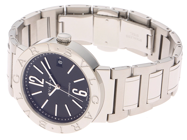 BVLGARI　ブルガリ　時計　ブルガリブルガリ　BB38SSAUTO　メンズ　自動巻き　SS　黒文字盤【431】2148103751943