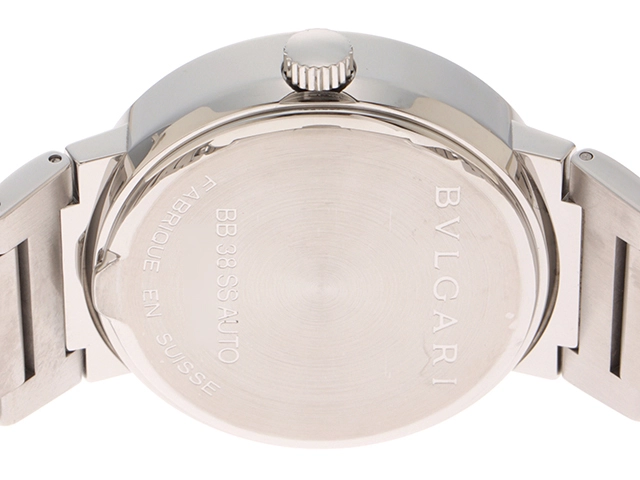 BVLGARI　ブルガリ　時計　ブルガリブルガリ　BB38SSAUTO　メンズ　自動巻き　SS　黒文字盤【431】2148103751943