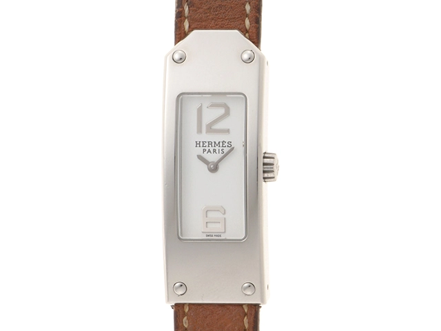 HERMES エルメス レディース腕時計 ケリー2 KT1.210 ホワイト