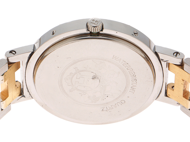◆エルメス◆クリッパー◆メンズ◆CL6.720◆コンビ◆腕時計◆R-S エルメスHERMES クリッパー CL6.720 クォーツ式 メンズ腕時計 白