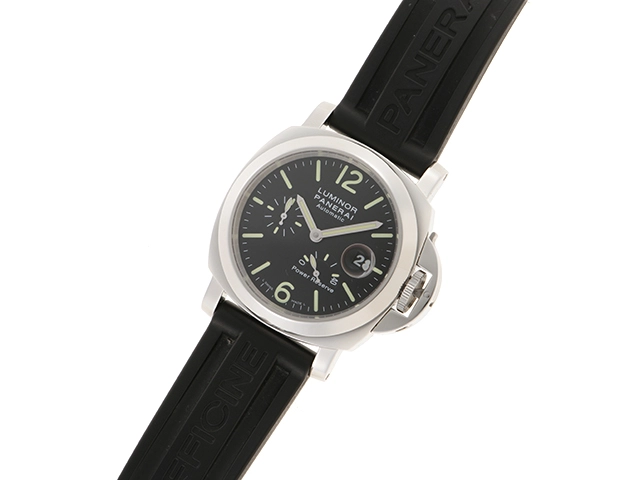 PANERAI　パネライ　ルミノール　パワーリザーブ　PAM00090　自動巻き　ステンレス/ラバー　ブラック　300ｍ防水　【431】2148103752940