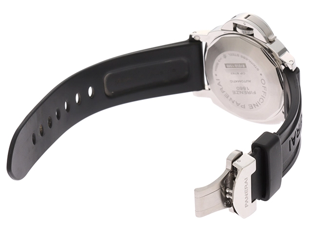 PANERAI　パネライ　ルミノール　パワーリザーブ　PAM00090　自動巻き　ステンレス/ラバー　ブラック　300ｍ防水　【431】2148103752940