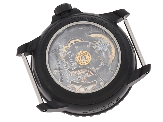 SWATCH　スウォッチ　ブランパンXSwatch OCEAN OF STORMS　バイオセラミック／ナイロン　SO35B400　ブラック文字盤　メンズ【431】 2148103753053