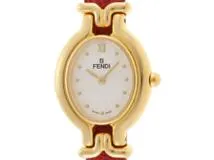 FENDI 時計 FENDI フェンディ 腕時計 チェンジベルト シルバー GP/革 640L